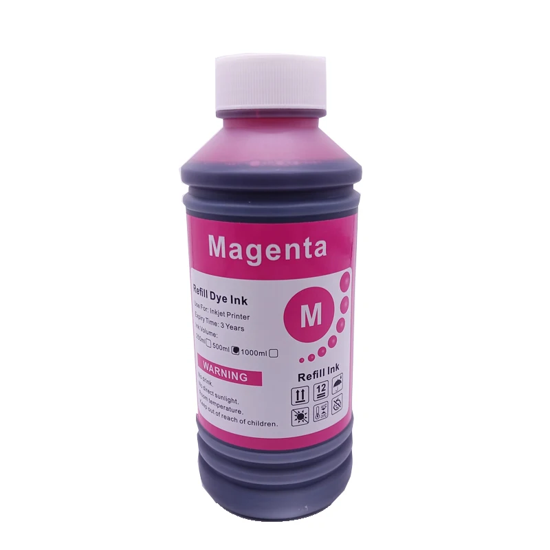 500 ml Universal BK C M Y Nachfülltinte auf Farbstoffbasis, große – Bild 4