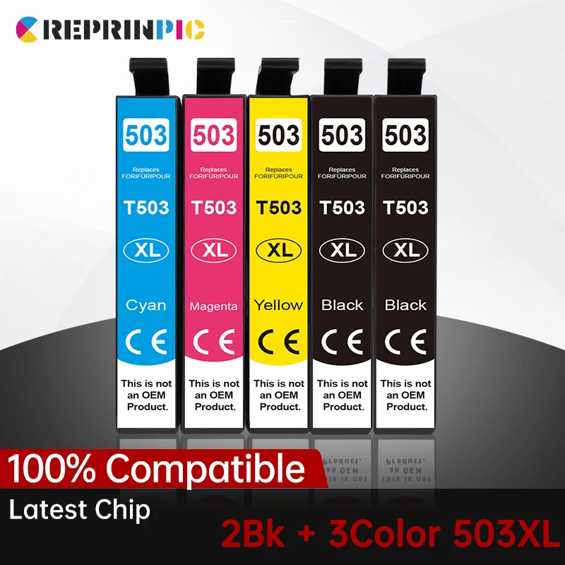 503XL Tintenpatrone für Epson T 503 XL T503XL, passend für XP 5200 5205 WF 2960DWF WF-2965DWF WorkForce