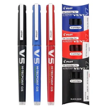 PILOT BXC-V5 Nachfüllbare Tintenroller mit flüssiger Tinte - 0,5-mm-Nadelspitze, wasserfeste Tinte