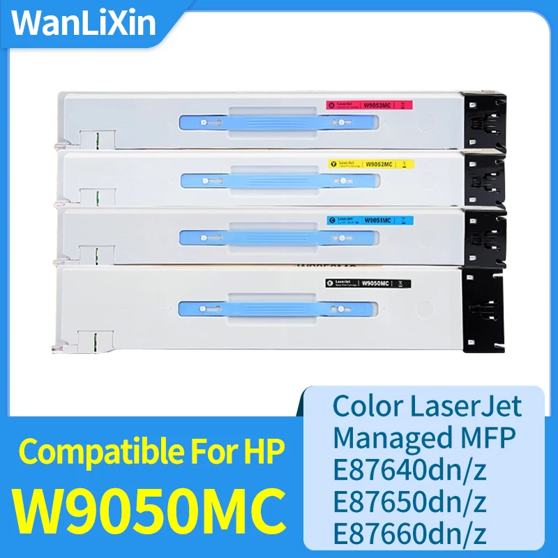 W9050MC W9051MC W9052MC W9053MC Toner Patrone passend für HP Farbe MFP E87640dn E87640z E87650dn E87660dn
