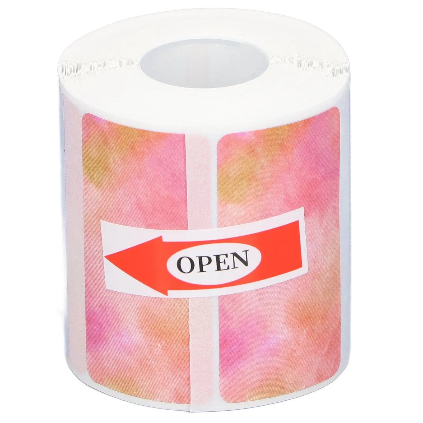 Thermopapierrolle 310 Blatt 40x20mm 4 Muster Tintenloses Druckpapier mit Rückseitiger Klebefläche