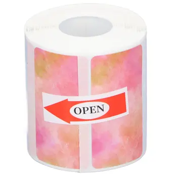 Thermopapierrolle 310 Blatt 40x20mm 4 Muster Tintenloses Druckpapier mit Rückseitiger Klebefläche