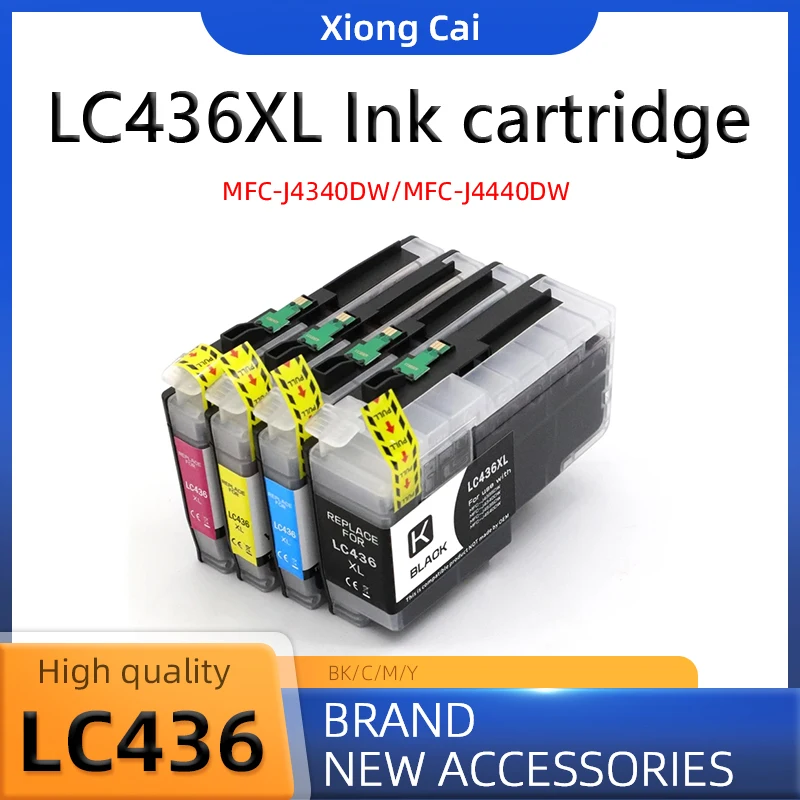 LC436 LC436XL Tintenpatrone, passend für Brother MFC-J4340DW J4440DW J4540DW J5855DW J5955DW/MFC-J6555DW