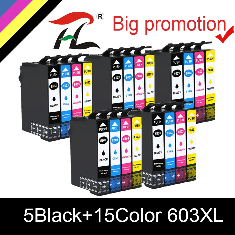 HTL 603XL T603 Kompatible Tintenpatrone 603 XL E603 passend für Epson XP 2100 2105 3100 3105 4100 4105 2810