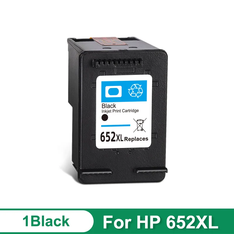 Hicor 652XL 652 Tintenpatrone Ersatz passend für HP652 XL für HP Deskjet Drucker 1115 1118 2135 2136 2138 3635