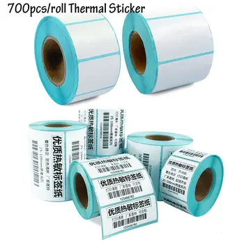 Roll 30*20 40*20 40*30 50*30 60*40mm klebstoff Thermische Label Aufkleber Papier Wasserdicht (700 Stück)