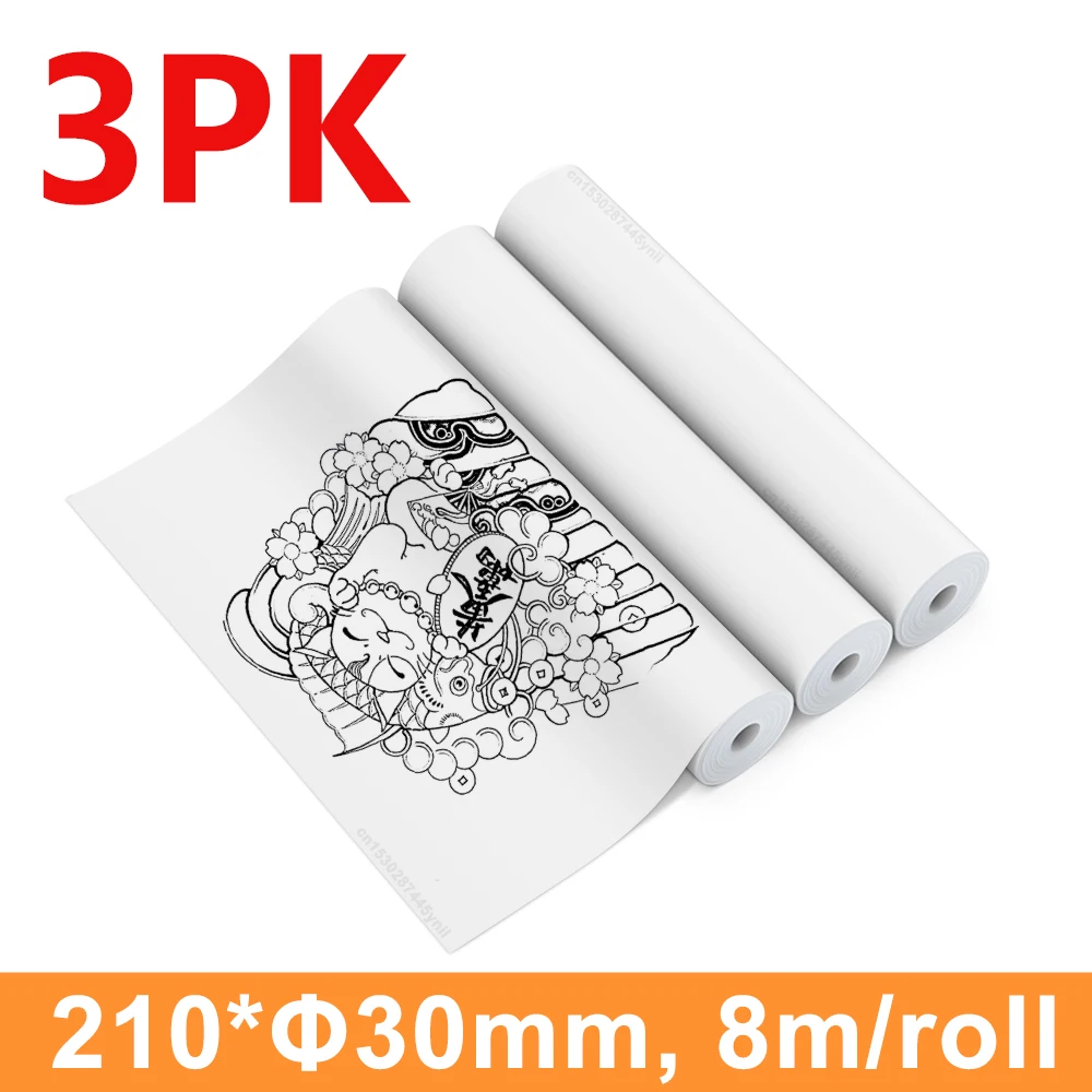 3/5/10 Rollen A4 Thermopapier, ölbeständig, wasserfest, Thermodruckpapier, 210 x 30 mm, passend für A4 A40/X8