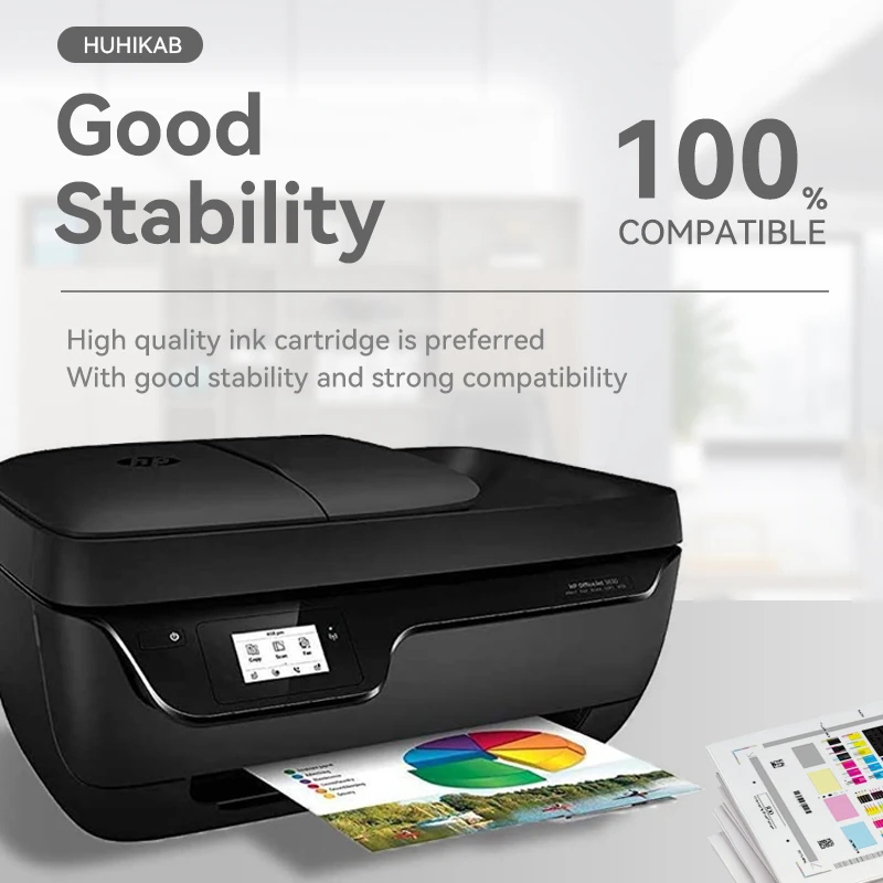Huhikab 2 schwarz 2-Farben-Tintenpatronen 301 xl 301xl passend für HP – Bild 5