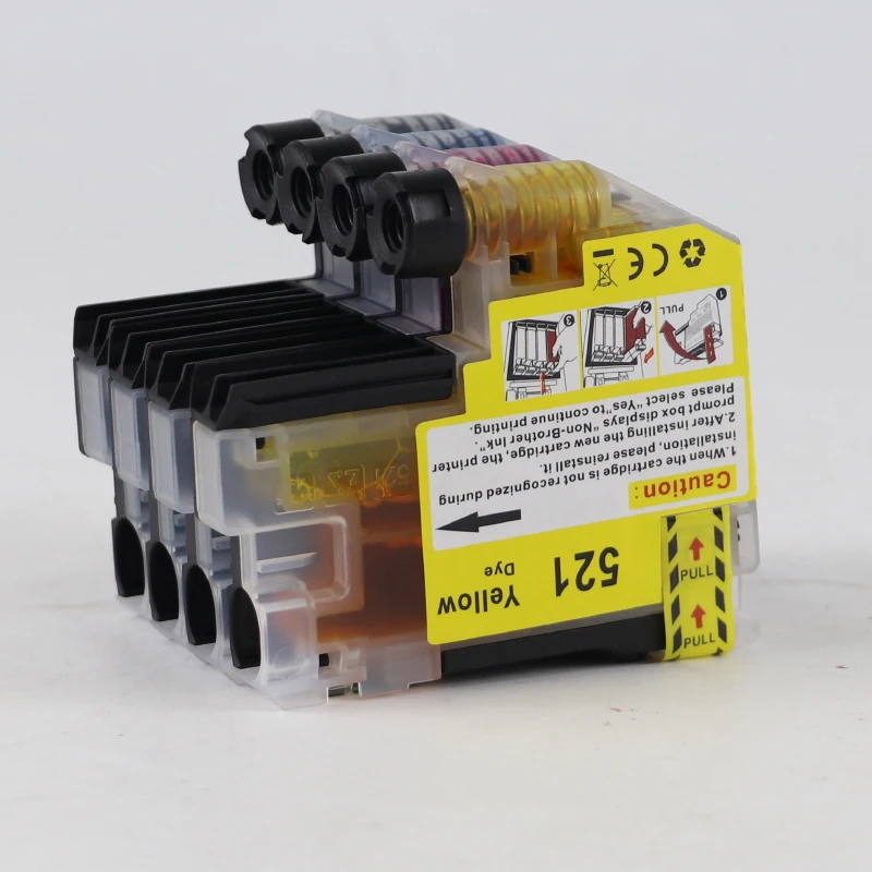 4color LC521 LC-521 LC 521 Tintenpatrone passend für Brother DCP – Bild 5