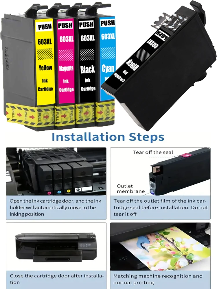 603XL 603 Tintenpatrone passend für Epson T603 Expression Home XP 2100 – Bild 2
