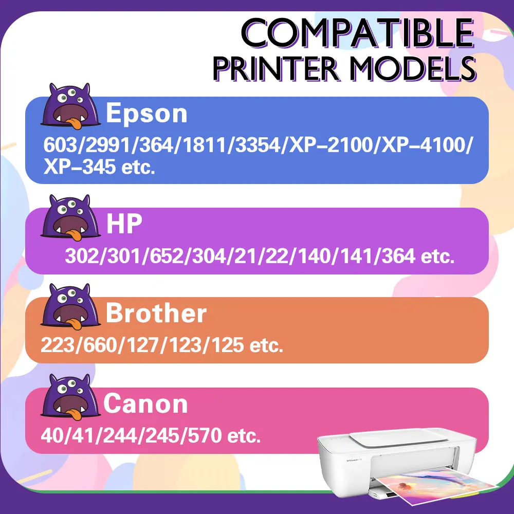 ALIZEO Universelles Nachfülltinten-Kit passend für Epson, Canon, HP – Bild 6