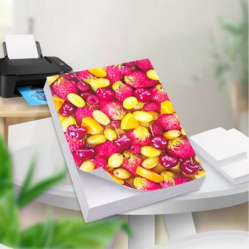 A4 A5 A6 135/150G Fotopapier mit selbstklebender Rückseite, einseitig glänzender Aufkleber