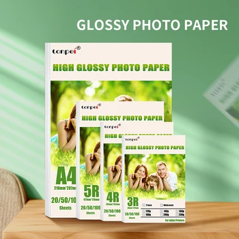 Hochglanz-Fotopapier mit mehreren Spezifikationen, 3R 4R 5R A4, Fotodruckpapier, Tintenstrahldrucker, 180 g