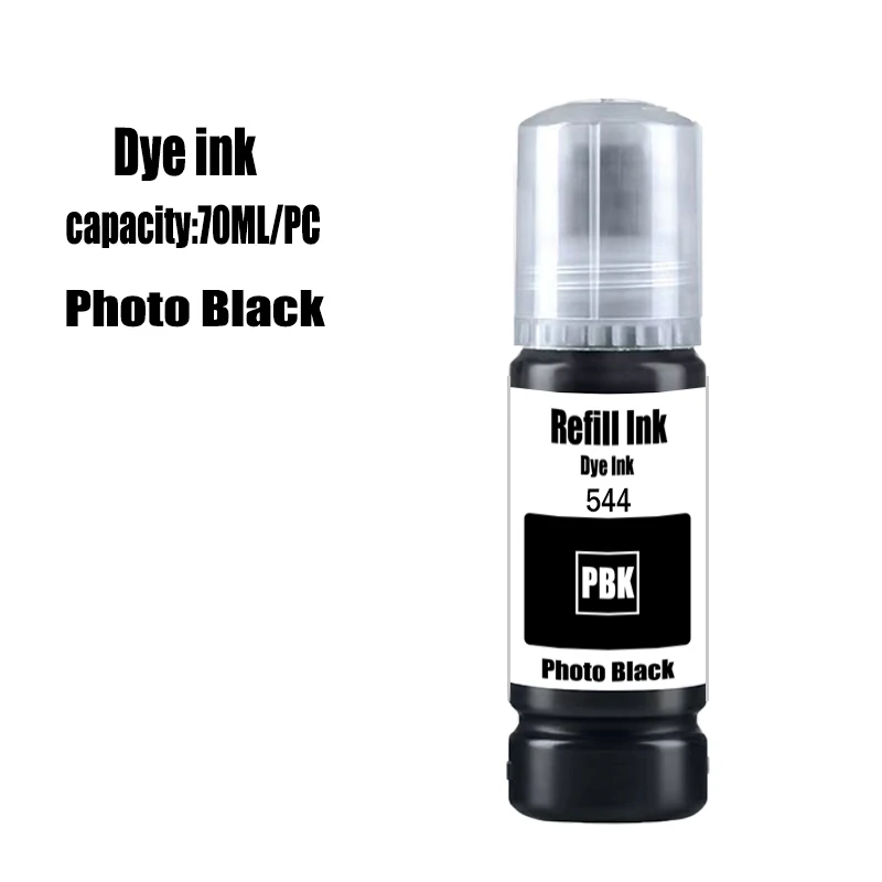 544 Nachfülltinte Farbstofftinte passend für Epson EcoTank L1210 L3110 L3150 L3210 L3250 L3251 L3260 L5290