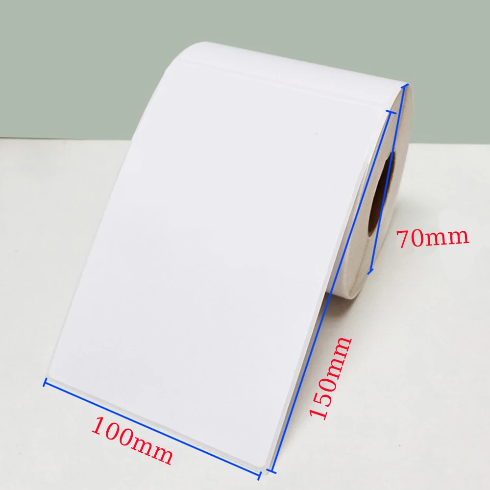 4*15 cm Versand Thermoetikett Breite 30mm ~ 80mm Klebeaufkleber