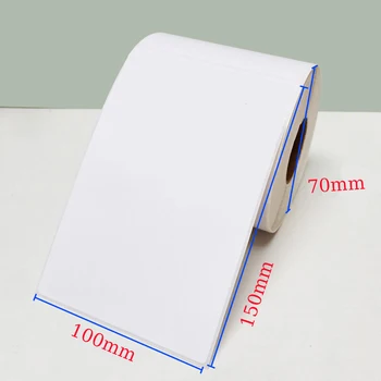 4*15 cm Versand Thermoetikett Breite 30mm ~ 80mm Klebeaufkleber