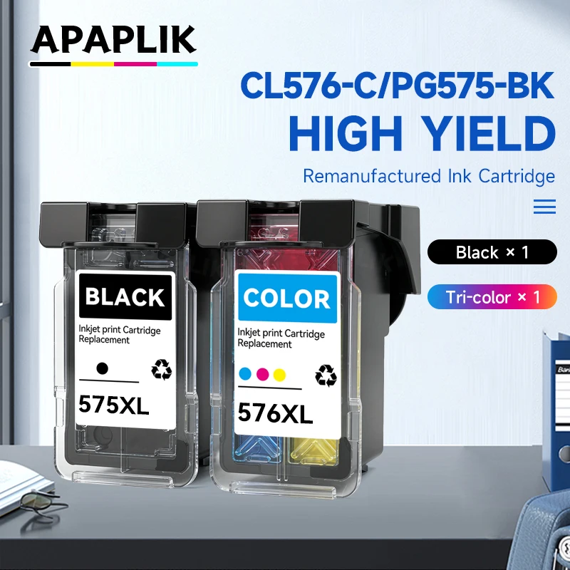 Nachfüllbare Tintenpatrone passend für Canon PG575 CL576 575 576 XL PG-575XL CL-576XL PIXMA TS3550i TS3551i