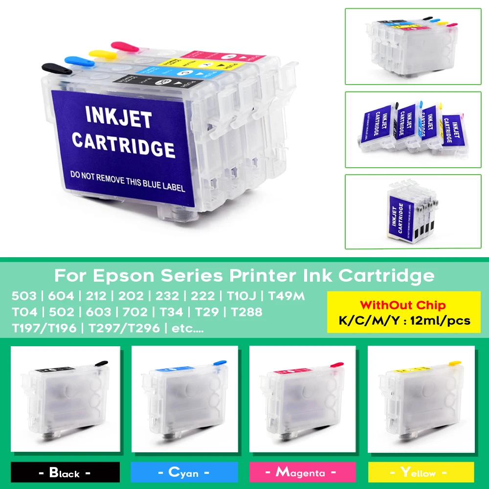 T603 603XL Tintenpatrone ohne Chip passend für Epson WF2850 WF2810 – Bild 4