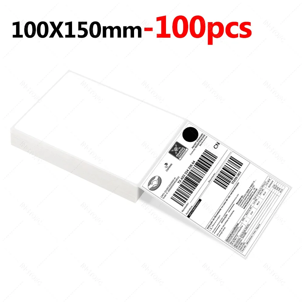 10 x 15 cm Direkt-Thermoetiketten 500/100 Etiketten pro Stapel Stark klebend Widerstandsfähig Wasserdicht