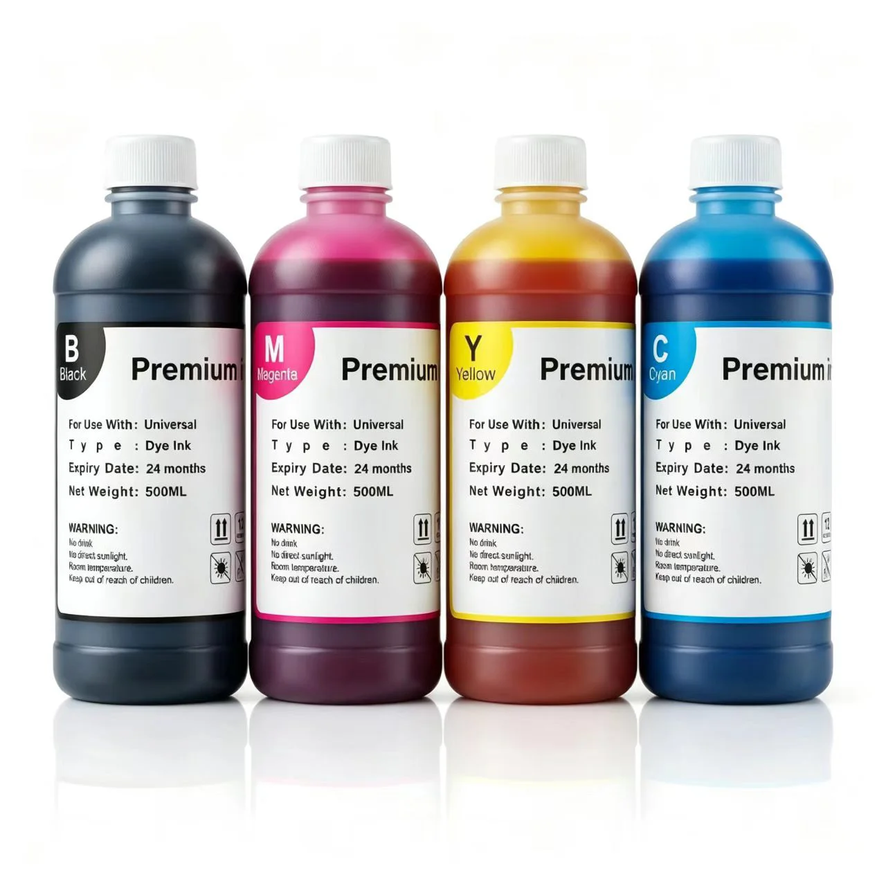 500 ml Premium-Universal-Nachfülltinte auf Farbstoffbasis, große – Bild 2