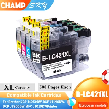 LC421 LC421XL kompatible Tintenpatronen passend für Brother DCP-J1050DW, DCP-J1140DW, DCP-J1800DW