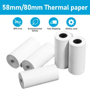 58mm/80mm Thermopapierrolle passend für Geschäftsausdrucke, 80mmx30mm Papierrollen für Bondrucker
