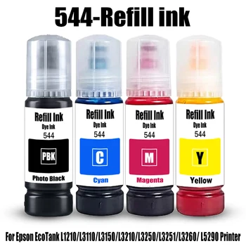 544 Nachfülltinte Farbstofftinte passend für Epson EcoTank L1210 L3110 L3150 L3210 L3250 L3251 L3260 L5290