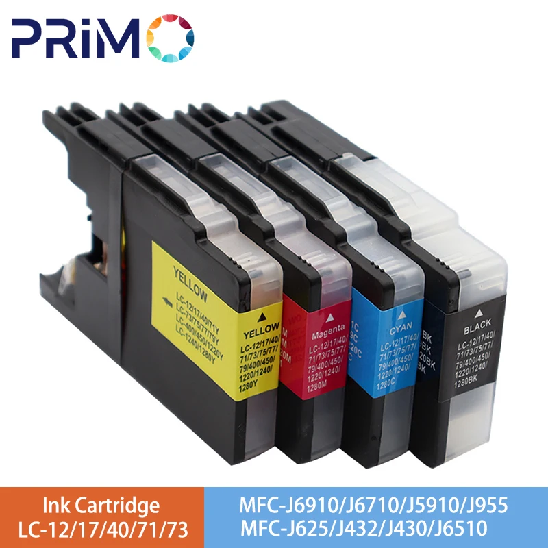 LC12 LC17 LC40 LC71 LC73 LC75 LC40 LC400 LC1220 LC1240 LC1280 Tintenpatrone passend für Brother MFC-J6910CDW