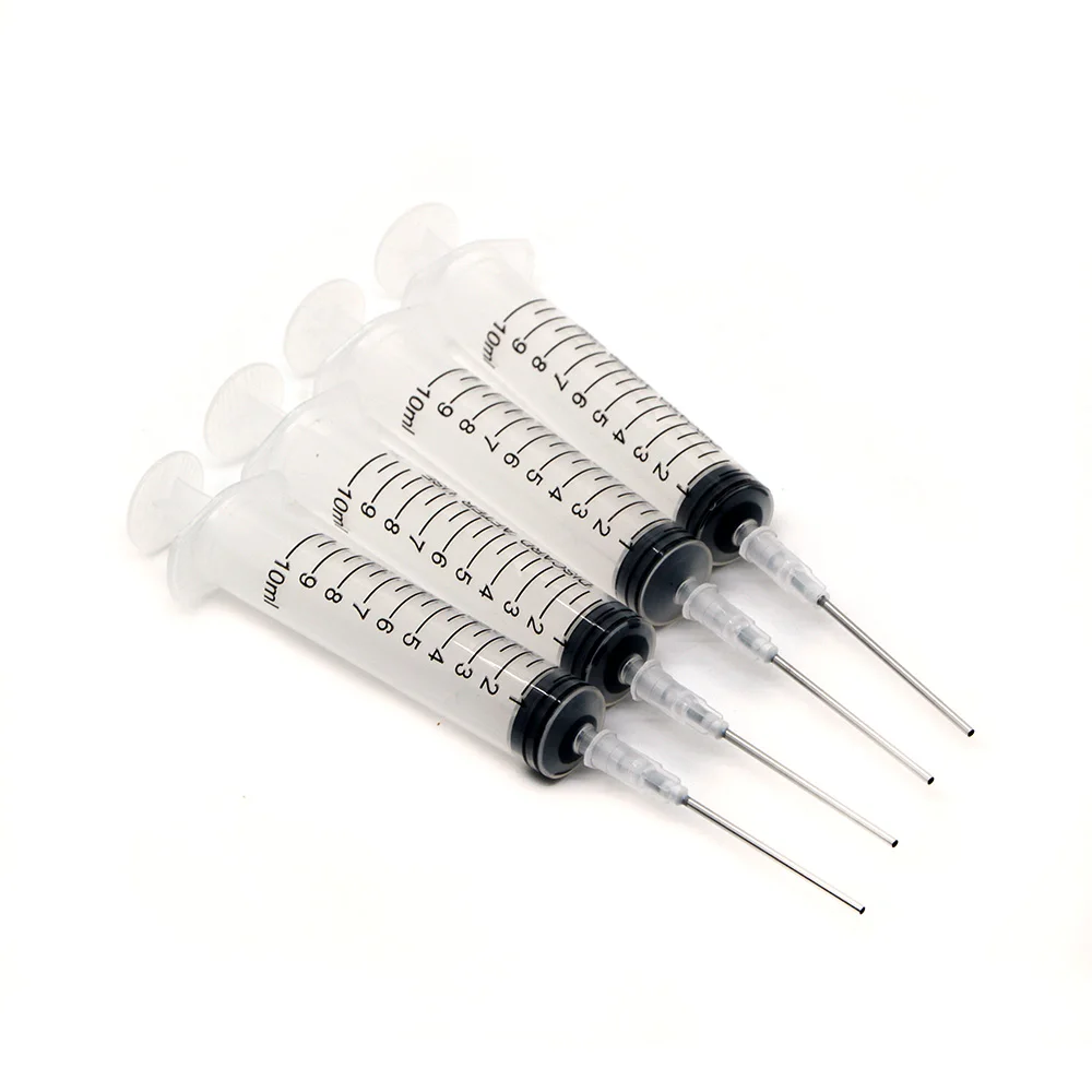 *10ML Nachfüllwerkzeug-Spritze mit 16G-Nadel passend für Epson HP Canon Brother Ricoh Fuji (4 Stück)