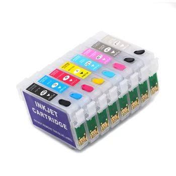 Nachfüllbare Tintenpatrone passend für Epson R2880 T0961-T0967 T0969 15 ml Tintenvolumen mit Chip