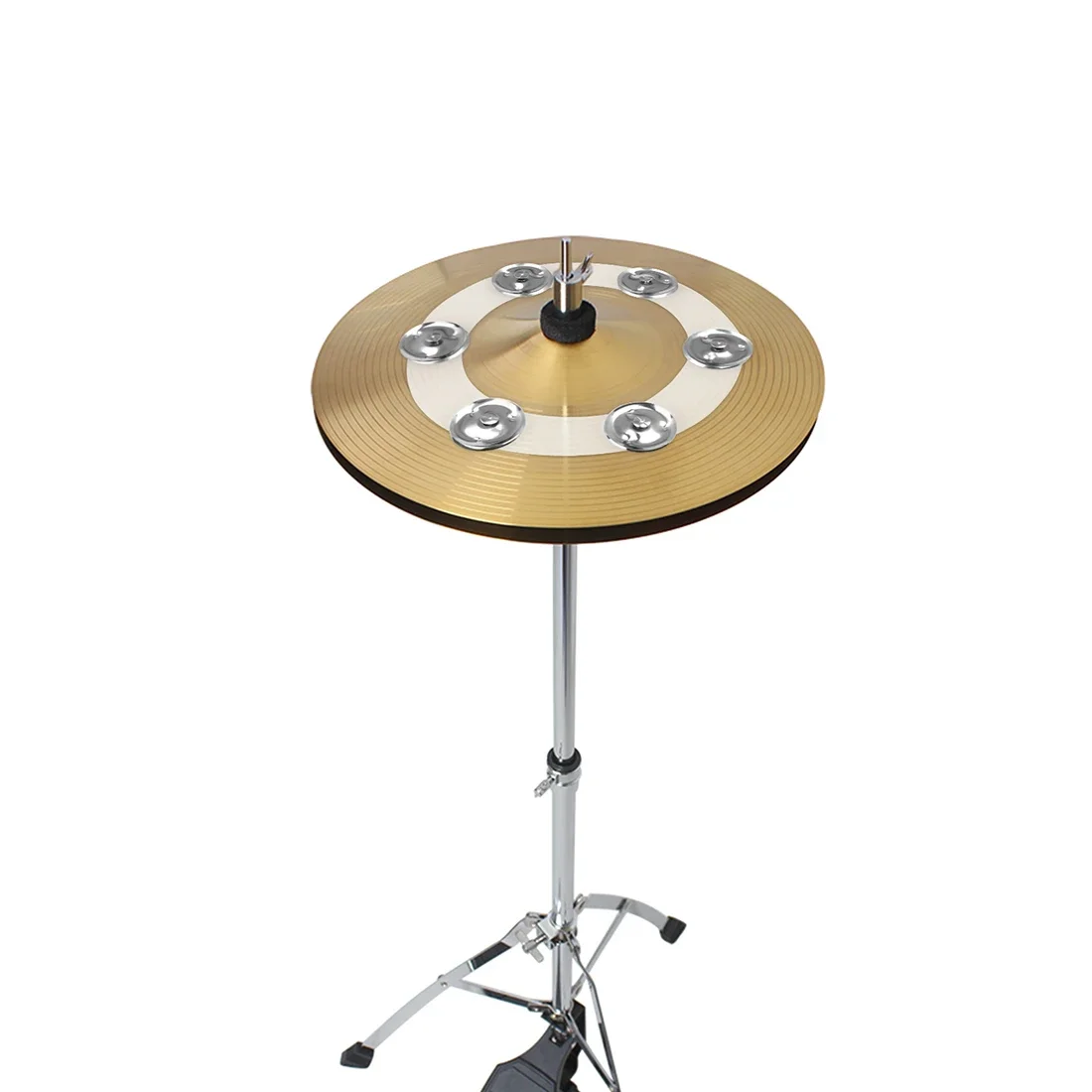 Drum Kit Becken Glocke Tamburin Hi-Hut passend für Drum Percussion – Bild 6