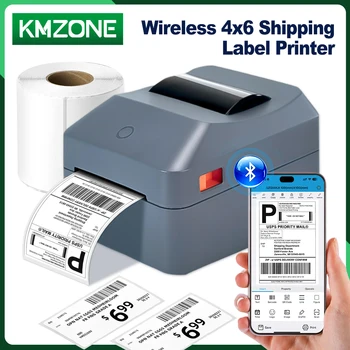 10 cm Thermo-Etikettenaufkleber Frachtbriefdrucker 1D 2D Barcodes Druckpapier Unterstützung QR-Code passend