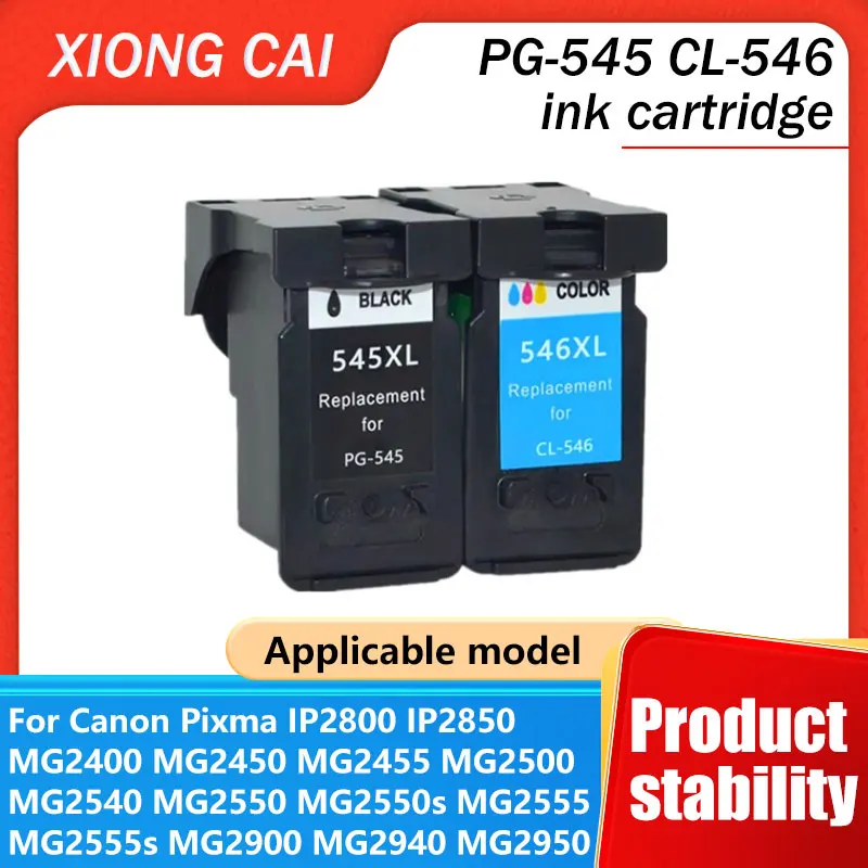 Geeignet passend für Canon 545XL 546XL PG545 CL546 PG-545 CL-546XL Tintenpatrone TR4550 TR4551 TS3150 TS3151