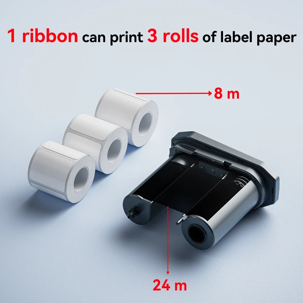 Niimbot Farbband Schwarz Weiß Rot Golden Grün Blau passend für M2 – Bild 4