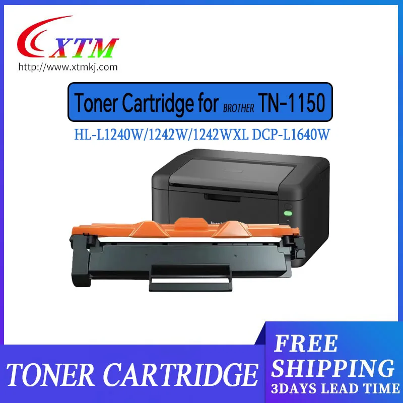 1K TN1150 passend für Brother HL-L1240W HL-L1242W HL-L1242WXL DCP-L1640W Laser-Nachfülltoner-Kartusche